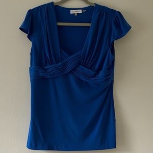 Calvin Klein cobalt blue blouse